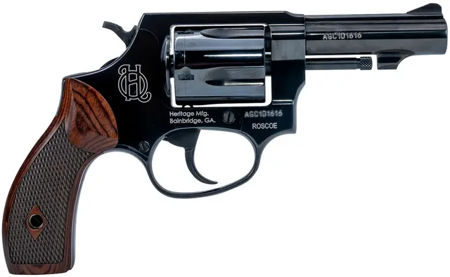 Heritage Mfg Roscoe .38 Special 3" 5RD DA/SA Revolver, Blued