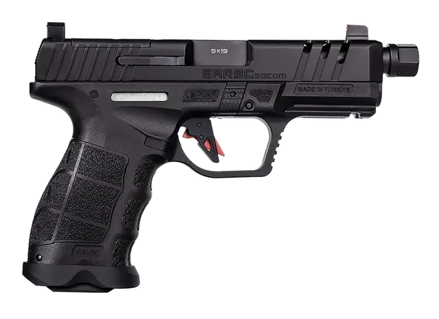 Sar USA SAR9 C 9mm Luger 4" 15RD Single Action Only Pistol, Black
