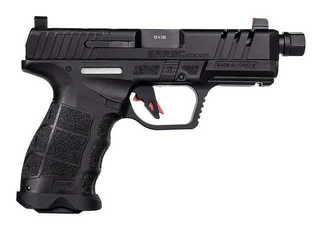 Sar USA SAR9 C 9mm Luger 4" 15RD Single Action Only Pistol, Black