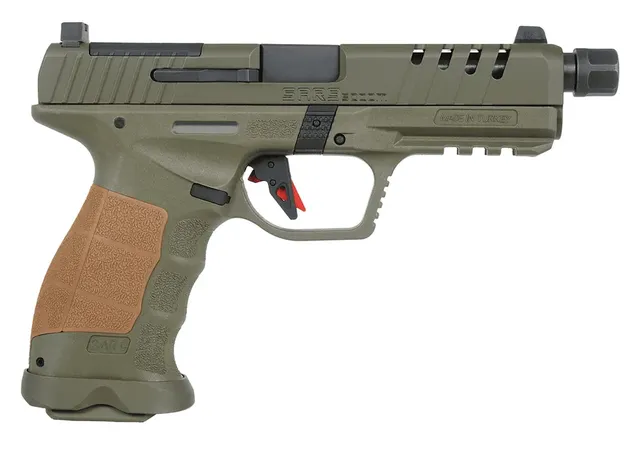 Sar USA SAR9 SOCOM 9mm Luger 5.2" 10RD Pistol, Od Green