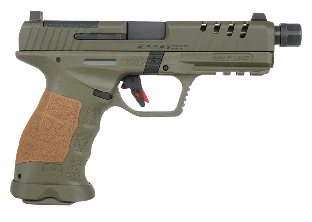 Sar USA SAR9 SOCOM 9mm Luger 5.2" 10RD Pistol, Od Green