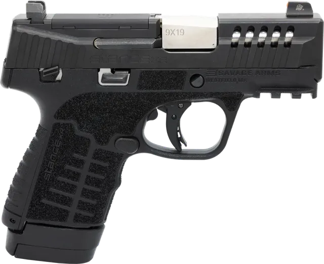 Savage XR Stance 9mm Luger 3.2" 13RD Striker-Fired Pistol, Black Black Nitride
