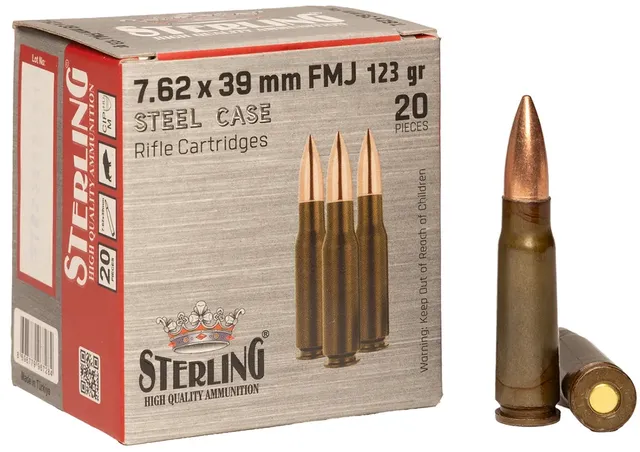 Sterling 7.62x39mm 123gr Full Metal Jacket 20rd