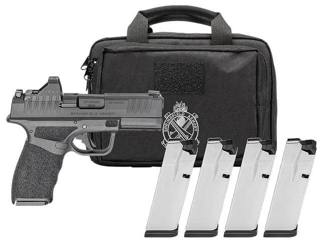 Springfield Armory Pro OSP Gear Pac Hellcat 9mm Luger 3.7" 15RD Striker-Fired Pistol, Black