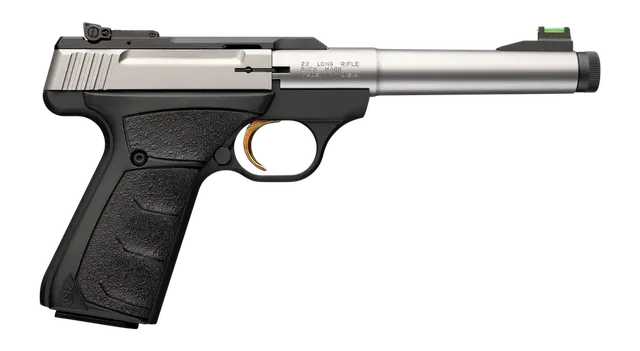 Browning Camper SR Buck Mark .22 LR 5.9" 10RD Single Action Only Pistol, Black