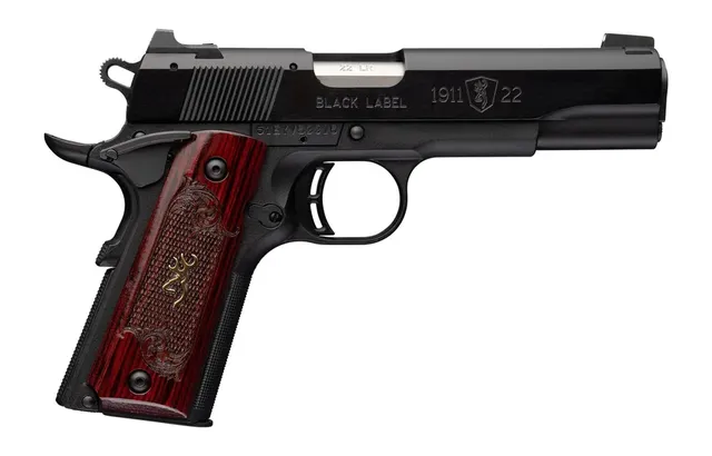 Browning 1911 Black Label Medallion .22 LR 4.25" 10RD Pistol, Black