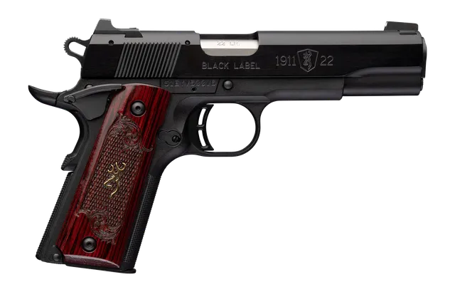 Browning 1911 Black Label Medallion .22 LR 4.25" 10RD Pistol, Black