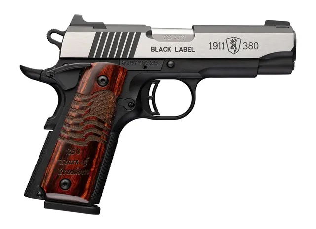 Browning 1911 Black Label Medallion Pro 250 .380 ACP 3.63" 8RD Pistol, Black
