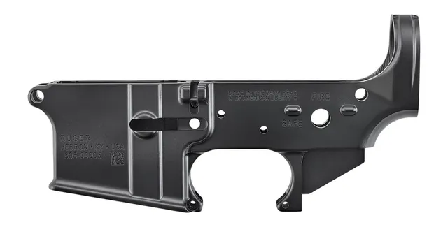 Ruger Lower Only Ruger Stripped Lower 5.56 NATO SEMI-AUTOMATIC Lowers, Anodized Black