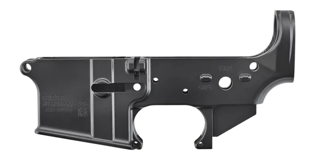 Ruger Lower Only Ruger Stripped Lower 5.56 NATO SEMI-AUTOMATIC Lowers, Anodized Hardcoat Anodized