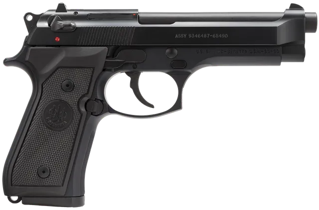 Beretta USA M9 92 Pistol 9mm Luger 4.9" 15RD Double / Pistol, Black