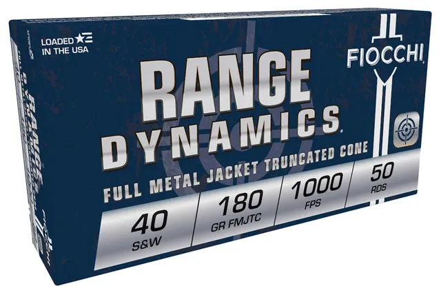 Fiocchi .40 S&W 180gr Full Metal Jacket Truncated Cone 50rd