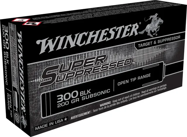 Winchester Ammo .300 Blackout 200gr Open Tip Range 20rd