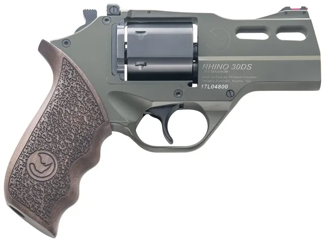 Chiappa Firearms 30SAR *CA Compliant Rhino .357 Magnum 3" 6RD Single Action Only Revolver, Olive Drab
