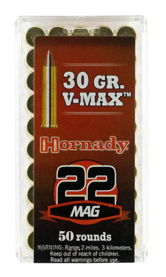 Hornady .22 Win Mag 30gr Hornady V Max 50rd