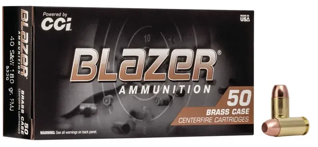 CCI .40 S&W 180gr Full Metal Jacket 50rd