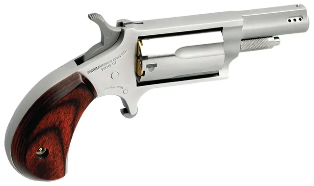 NAA Ported Mini-Revolver .22 WMR 1.63" 5RD Single Action Revolver, Stainless