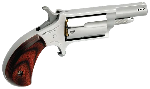 NAA Ported Mini-Revolver .22 WMR 1.63" 5RD Single Action Revolver, Stainless