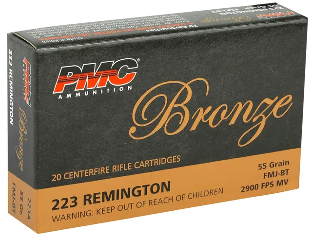 PMC .223 Rem 55gr Full Metal Jacket Boat Tail 20rd