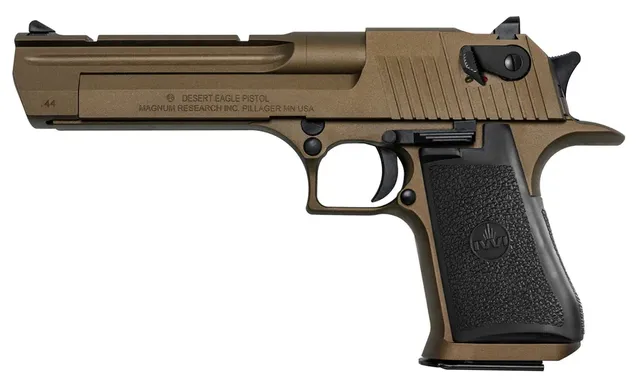 Magnum Research Mark XIX *CA Compliant Desert Eagle .44 Magnum 6" 8RD Pistol, Burnt Bronze