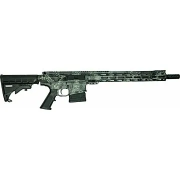 10 Ring Great Lakes AR-10 Rifle .308 Win 20rd Magazine 16" Barrel Lichen Grey with 5 OTF 3-1/2" Blade .308 Win Rifle