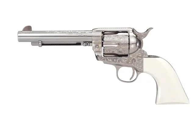 Taylor's & Company 1873 Outlaw Legacy .357 Magnum 5.5" 6RD Revolver, Nickel