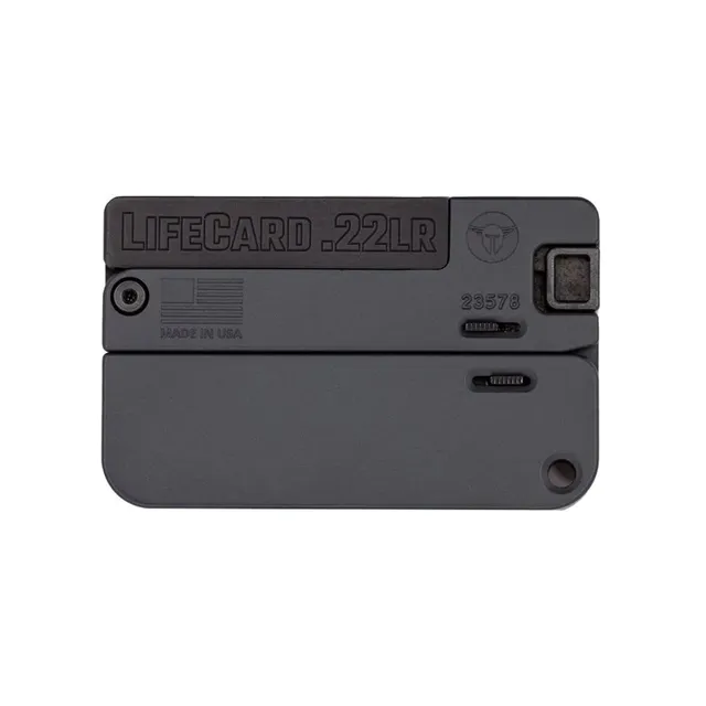 Trailblazer Firearms LifeCard Handgun LifeCard .22 LR 2.5" 1RD Pistol, Black 850006047413