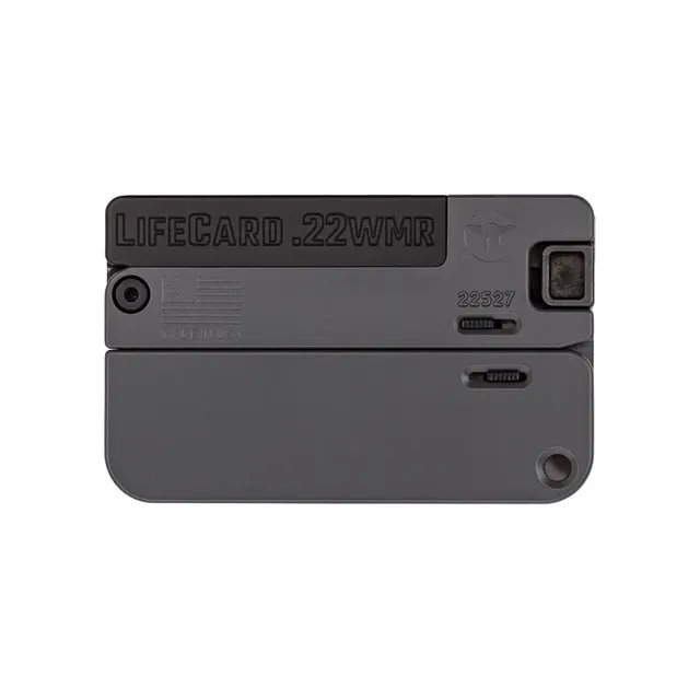 Trailblazer Firearms LifeCard Handgun LifeCard .22 WMR 2.5" 1RD Pistol, Black 850006047383