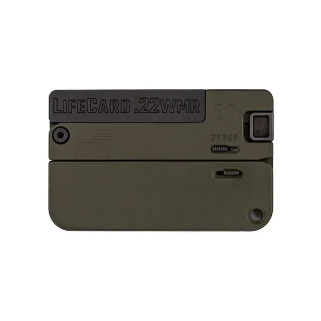 Trailblazer Firearms LifeCard Handgun LifeCard .22 WMR 2.5" 1RD Pistol, Black 850006047161