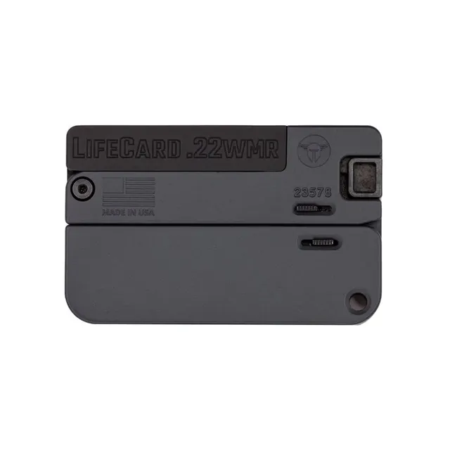 Trailblazer Firearms LifeCard Handgun LifeCard .22 WMR 2.5" 1RD Pistol, Black 850006047116