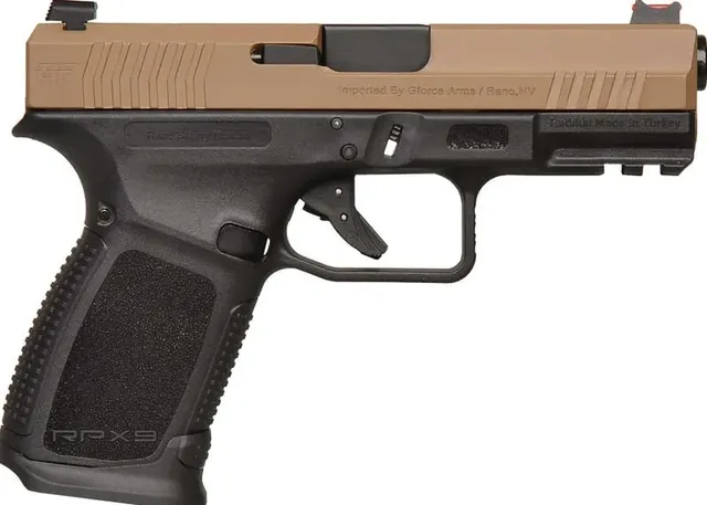 Gforce Arms RPX3C9 EXODUS 9mm Luger 4" 15RD Pistol, Flat Dark Earth