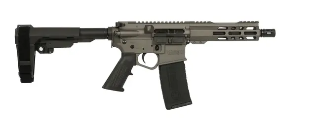 Wise Arms WA-15B 5.56 NATO 7.5" 30RD Pistol, Tungsten